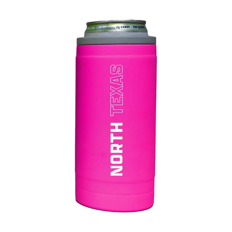 North Texas 12oz Electric Stacked Soft Touch Slim Coolie
