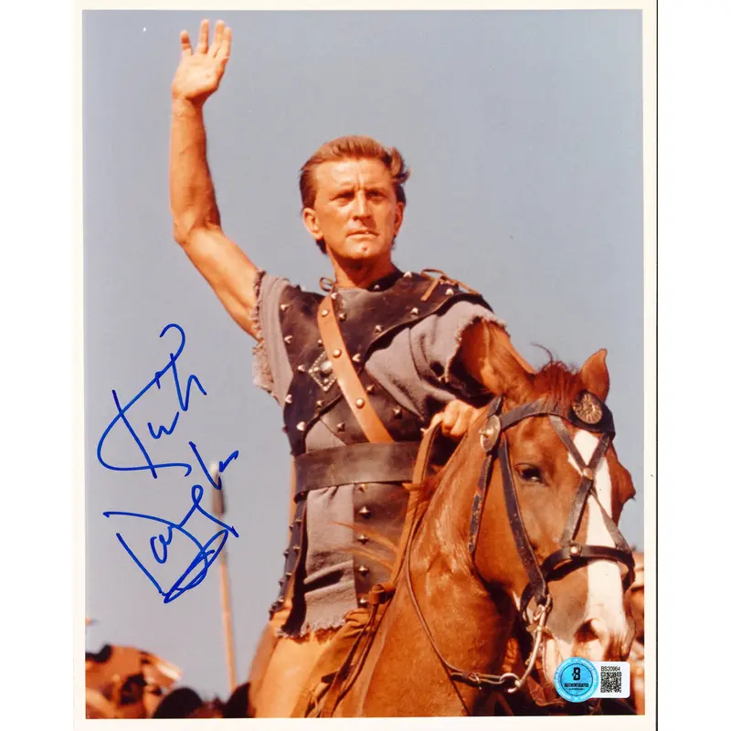 Kirk Douglas Spartacus Authentic Signed 8x10 Vertical Photo BAS #BS20964
