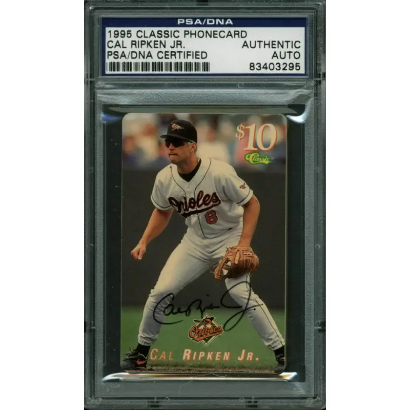 Orioles Cal Ripken Jr. Authentic Signed Card 1995 Classic PSA/DNA Slabbed