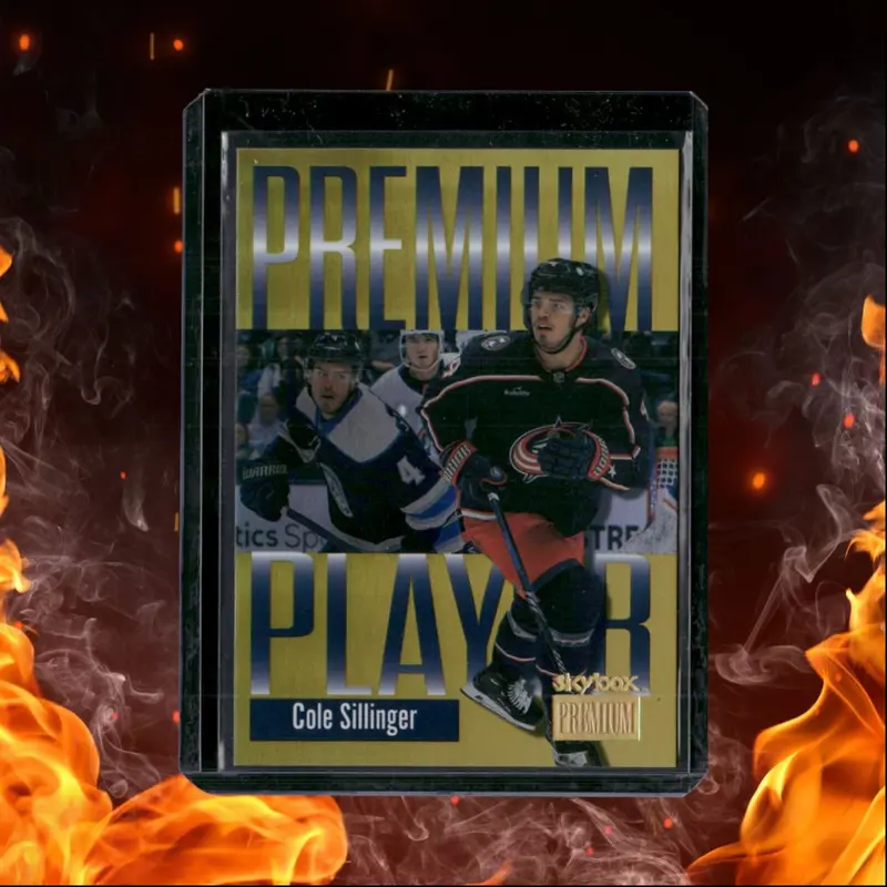 2023-24 SkyBox Metal Universe Cole Sillinger Premium Player Gold Spectrum 34/99