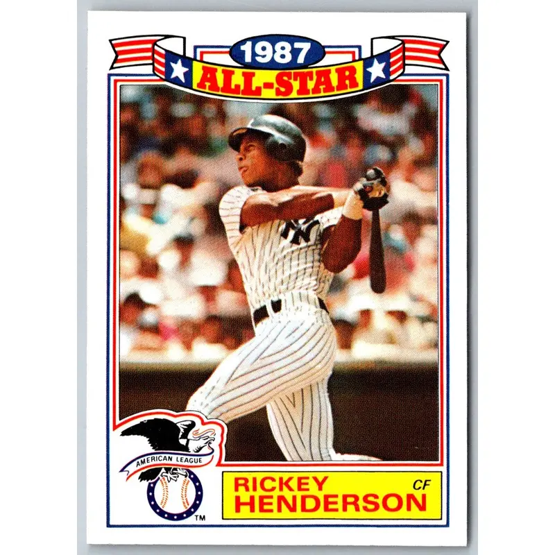 1988 Topps Glossy All-Stars Rickey Henderson #7