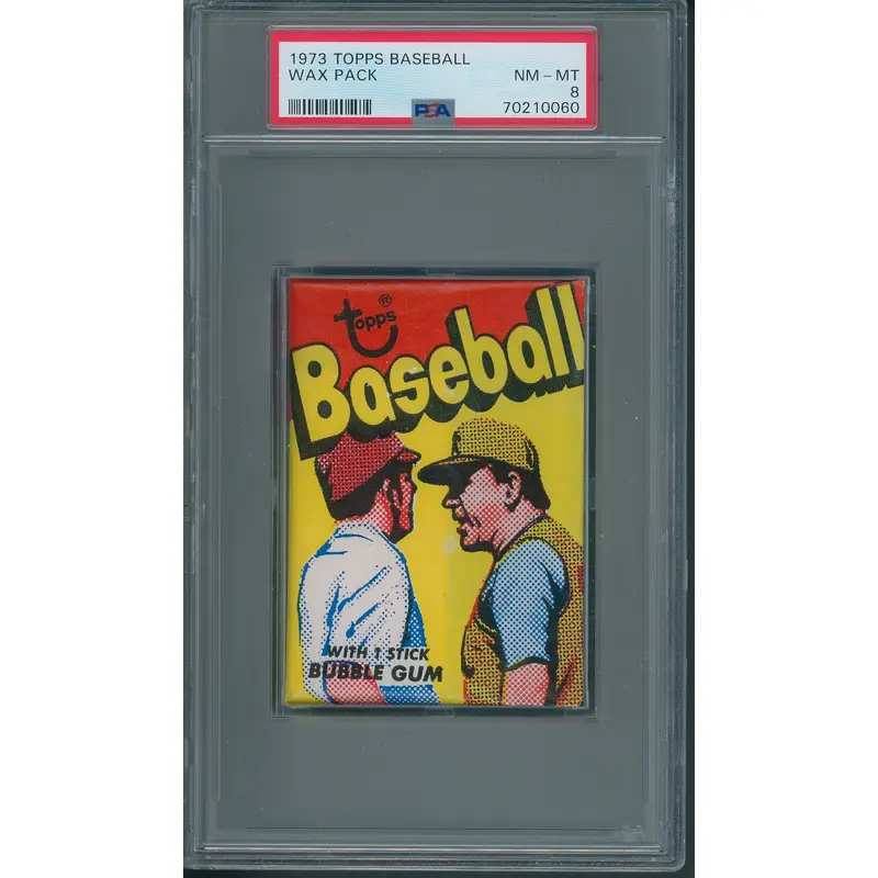 1973 Topps Baseball Unopened Wax Pack PSA 8 *0060