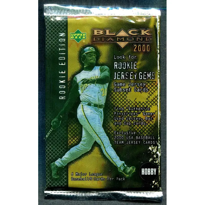 2000 Upper Deck Black Diamond Rookie Edition Baseball Unopened Pack (Hobby) (6)