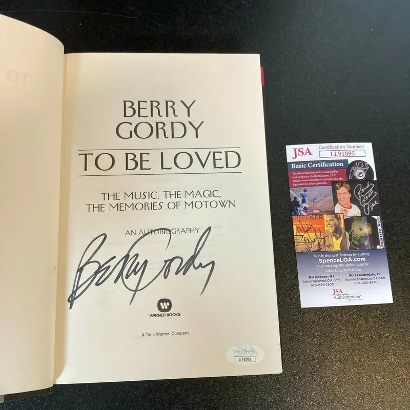 Berry Gordy Signed Autographed To Be Loved Book With JSA COA