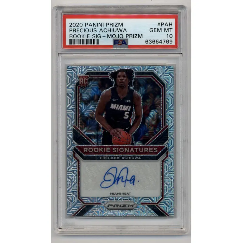 Precious Achiuwa 2020-21 Prizm Rookie Auto Mojo 12/25 PSA 10 Gem Mint