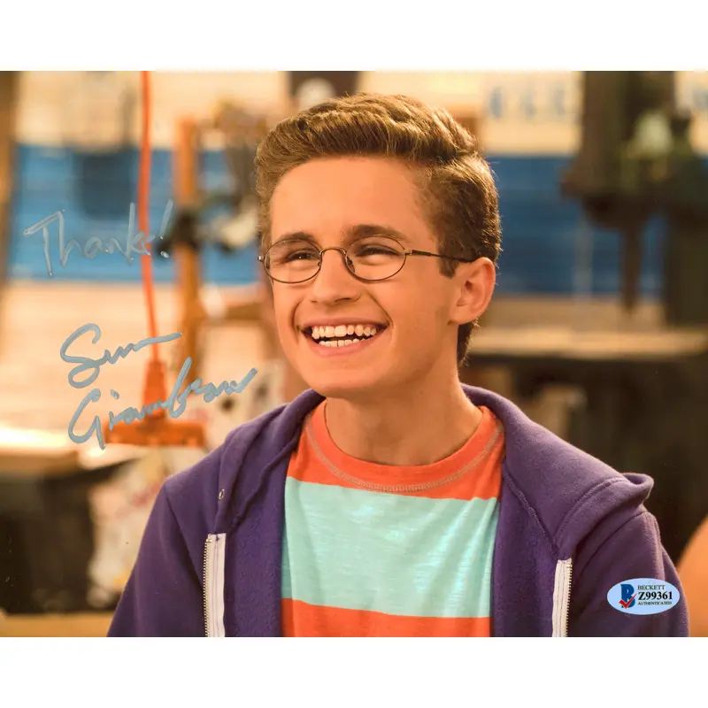 Sean Giambrone The Goldbergs "Thanks!" Authentic Signed 8x10 Photo BAS #Z99361