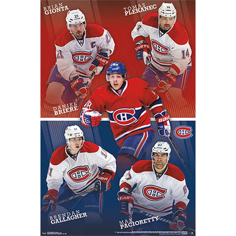 Montreal Canadiens "Superstars" NHL Poster (Gionta, Briere, Gallagher, Plekanec, Pacioretty)