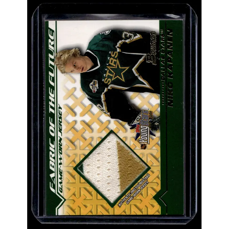 2002-03 Bowman YoungStars - Fabric of the Future - Niko Kapanen #FFJ-NK