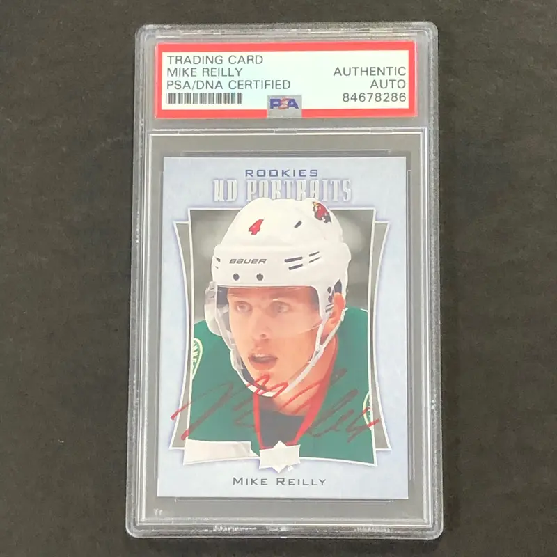 2016-17 Upper Deck Series Two #P-63 Mike Reilly Signed Card PSA slabbed Wild