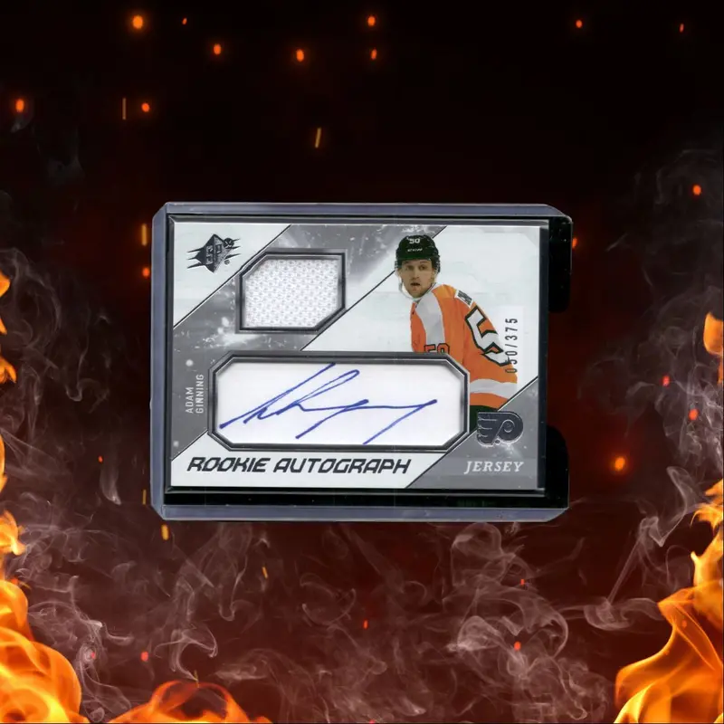 2023-24 Upper Deck SPx Adam Ginning Jersey Number Rookie Auto 050/375 #AG