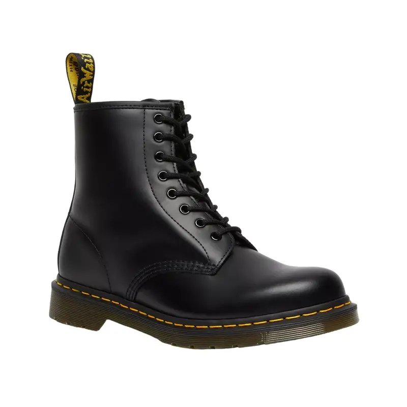 DR. MARTENS UNISEX BLACK 1460 Smooth Leather Lace Up Boots 11822006