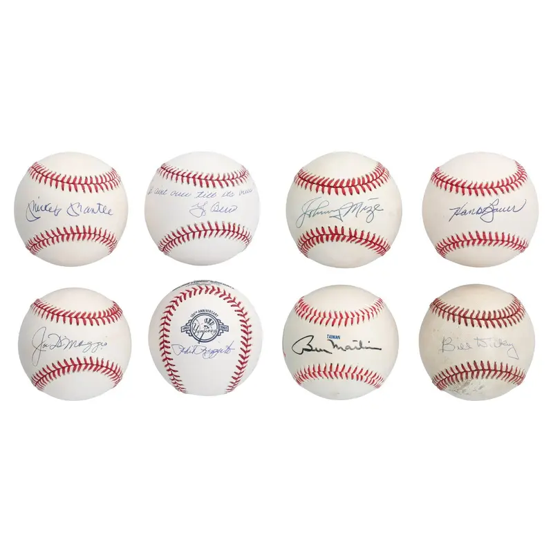 1951 New York Yankees WS Champs Team Signed Baseball Collection 35 Balls JSA COA