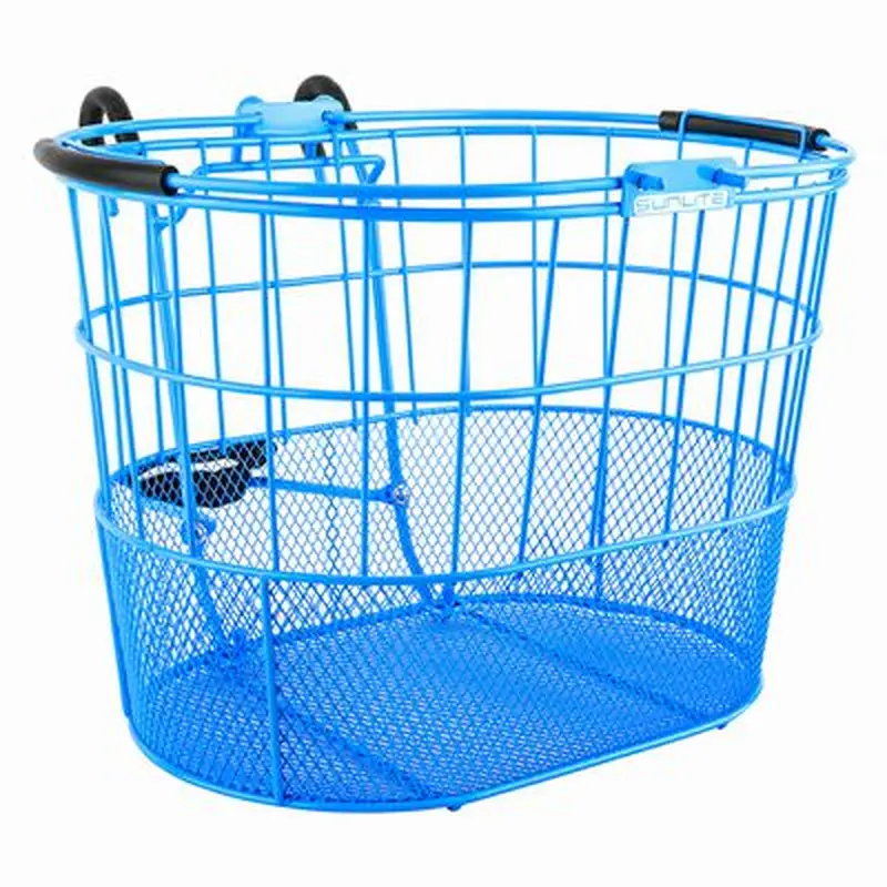 NEW Sunlite Oval Mesh Lift-Off Wire Bicycle Basket - Blue