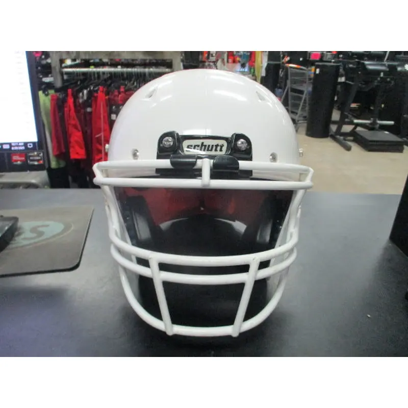 Used Schutt Recruit Hybrid White Football Helmet Size Youth Large