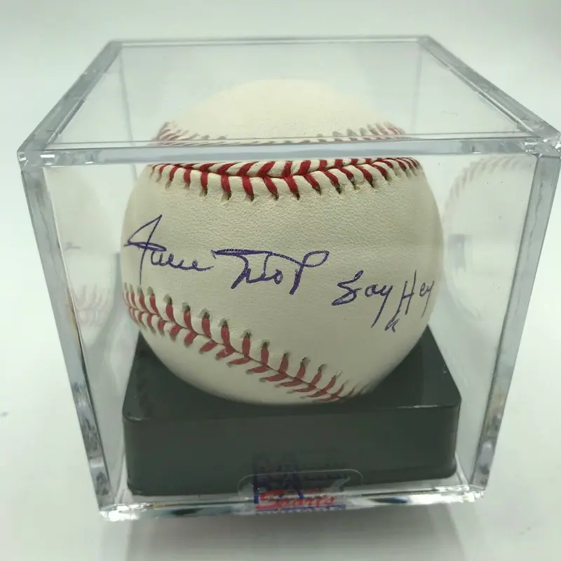 Willie Mays "Say Hey" Signed Inscribed Major League Baseball PSA DNA GEM MINT 10