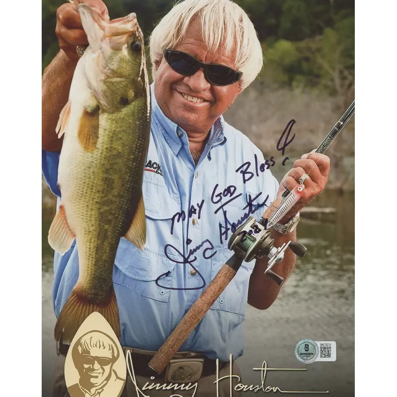 Jimmy Houston "May God Bless 2024" Authentic Signed 8x10 Photo BAS #BN73274