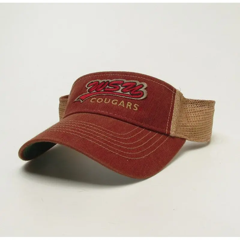 WSU Cougars Faded Crimson Visor