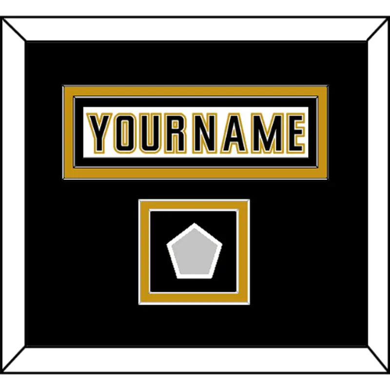 Anaheim Nameplate & Stanley Cup Champions Patch - Road White (2006-2014) - Double Mat 2