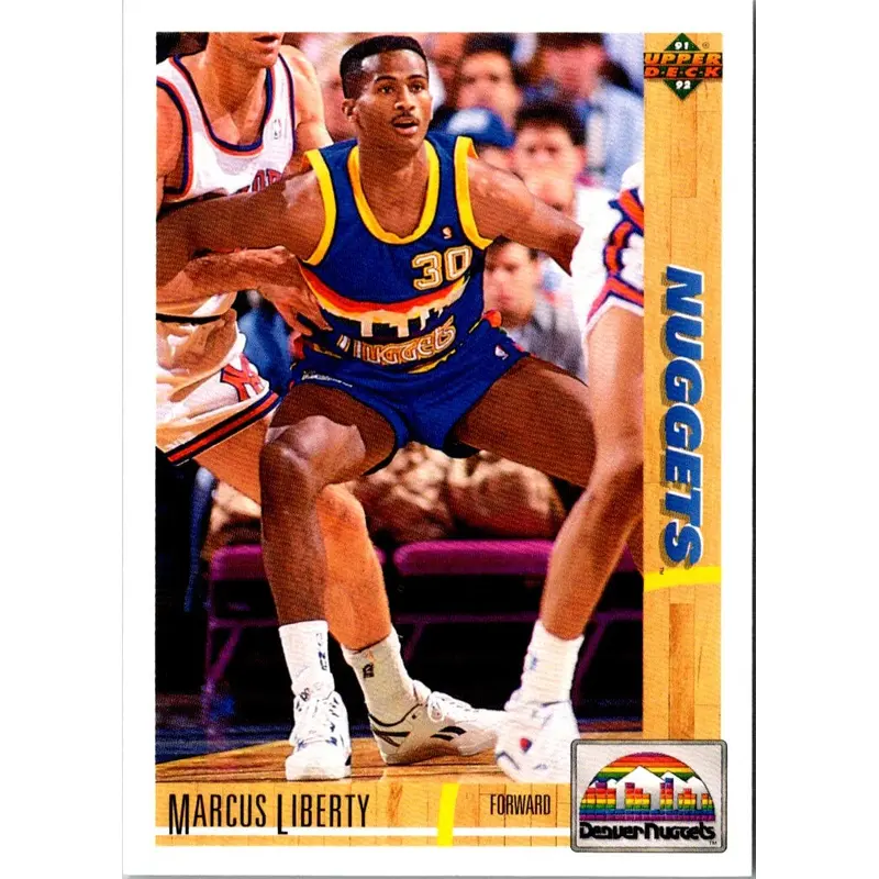 1991 Upper Deck Marcus Liberty #222 Rookie