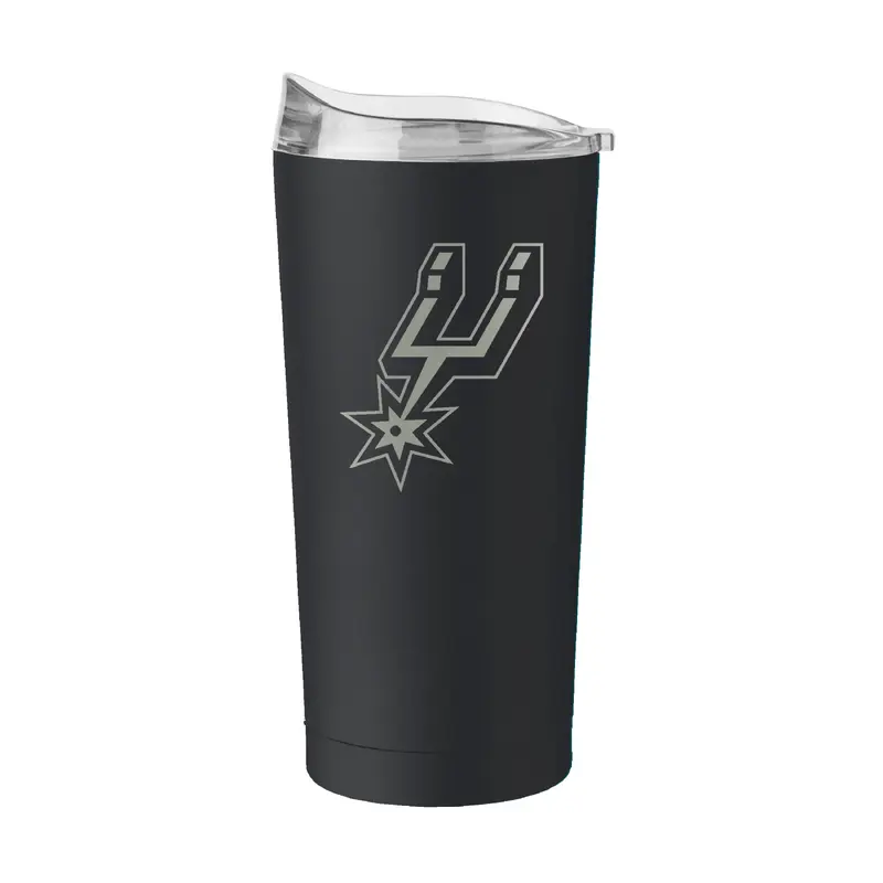 San Antonio Spurs GunMetal 20oz Black Powder Coat Tumbler