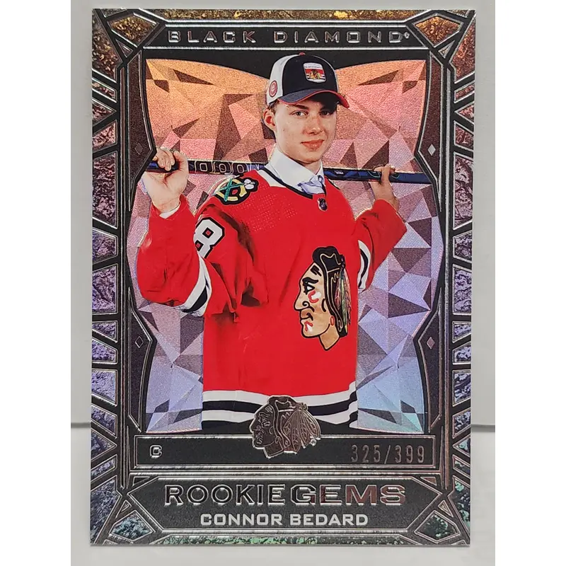Connor Bedard 2023 Upper Deck Black Diamond Rookie Gems #325/399