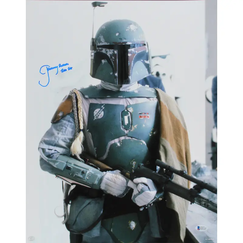 Jeremy Bulloch Star Wars "Boba Fett" Signed 16x20 Topps Photo BAS Wit #K89164