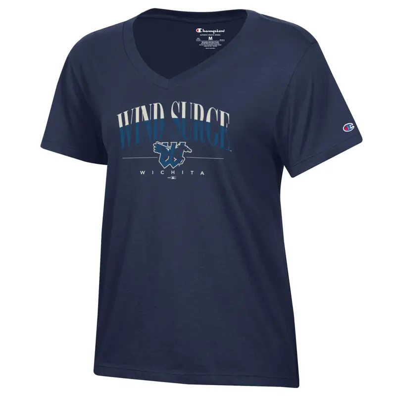 Wichita Wind Surge Women's Navy Core V-Neck Tee