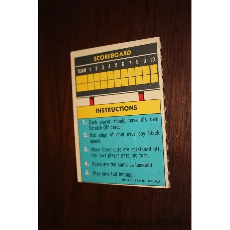 1970 Willie Stargell Topps Scratch Off