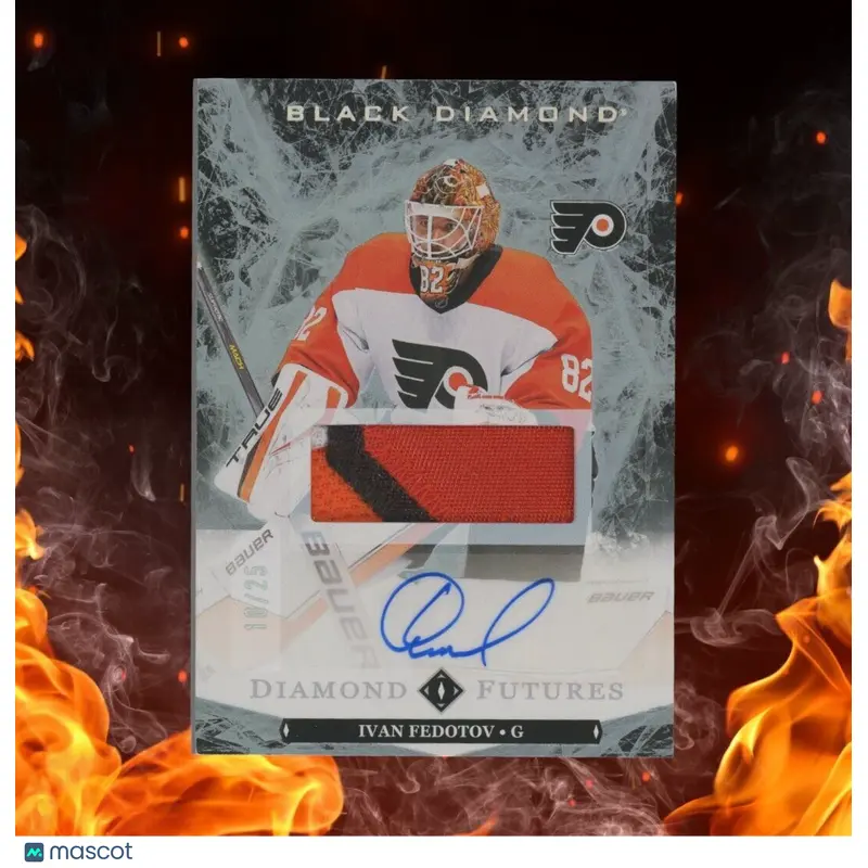 2024-25 Upper Deck Black Diamond IVAN FEDOTOV Rookie Relic Auto /25 Premium