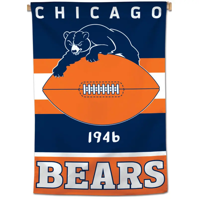 Chicago Bears Retro-1940s-Style Official NFL Team Wall BANNER - Wincraft Inc.