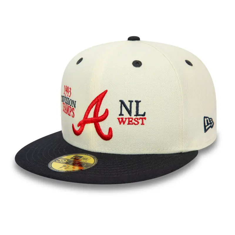 New Era - Atlanta Braves MLB 93 Division Champs 59Fifty Fitted - Chrome White
