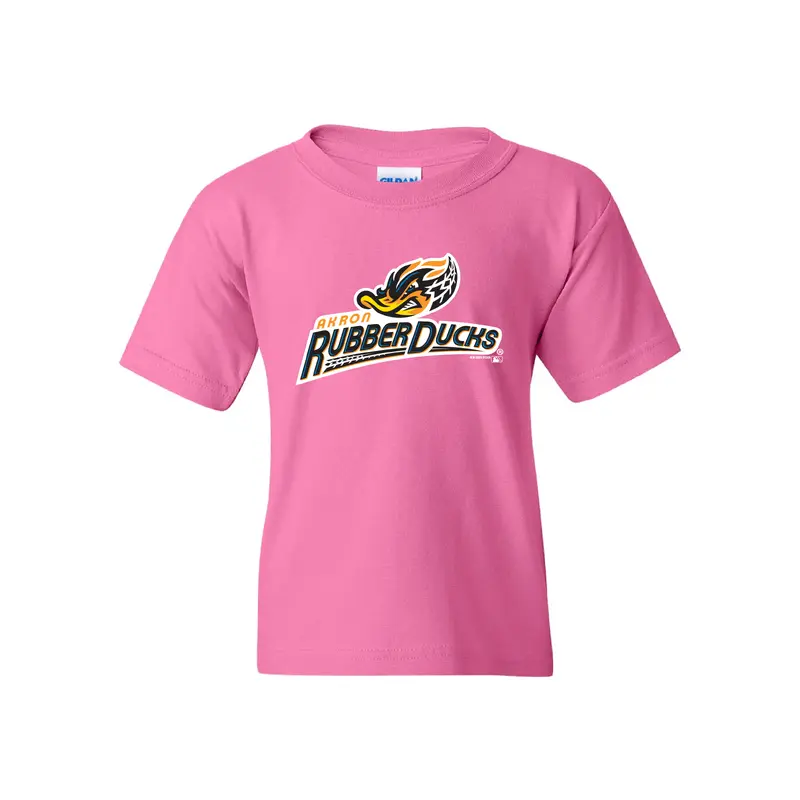 Youth Pink Primary Logo Tee