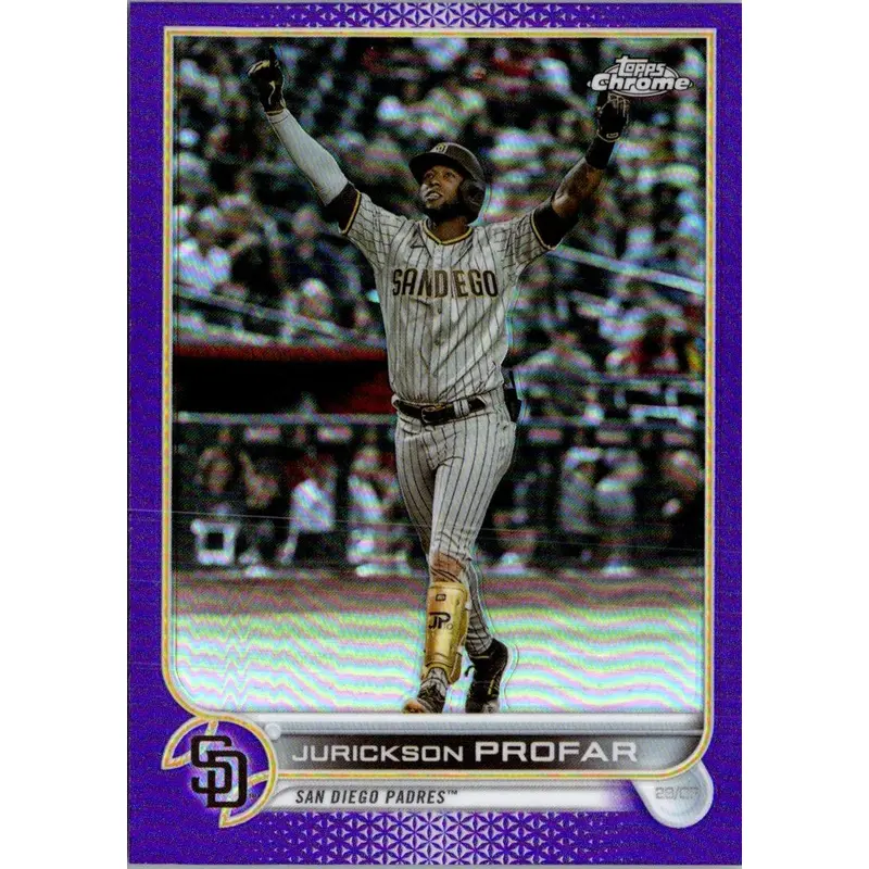 2022 Topps Chrome Update Purple Refractor Jurickson Profar #USC118