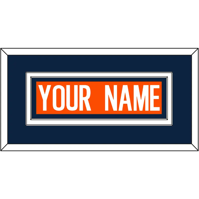 Denver Nameplate - Home Orange - Double Mat 3