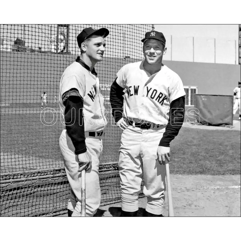 Mickey Mantle Roger Maris 8X10 Photo - New York Yankees - 11906