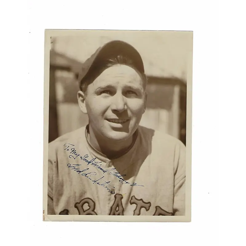 1920's Freddie Lindstrom Rookie Era Signed Original Wire Photo PSA DNA COA
