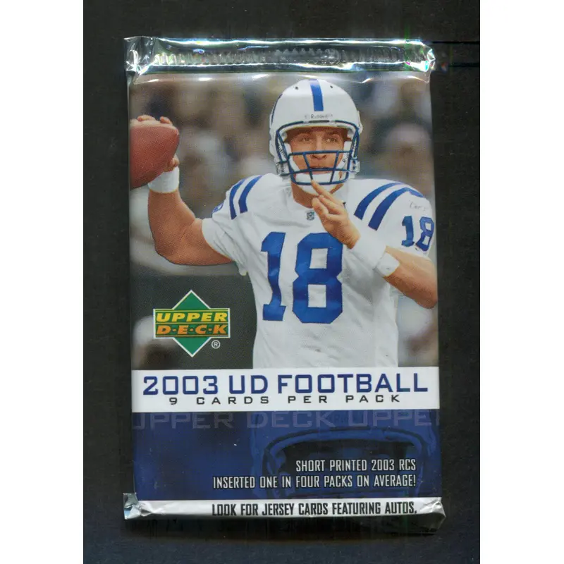 2003 Upper Deck Football Unopened Pack (Retail) (9)