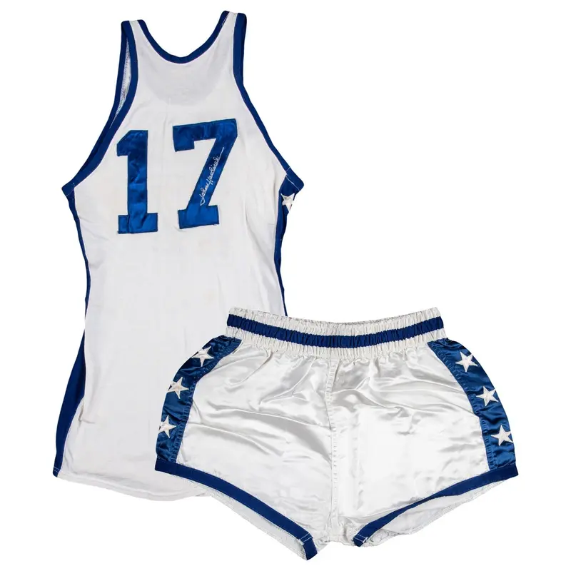 John Havlicek 1966 First All-Star Game Used Signed Uniform Jersey MEARS A10 COA