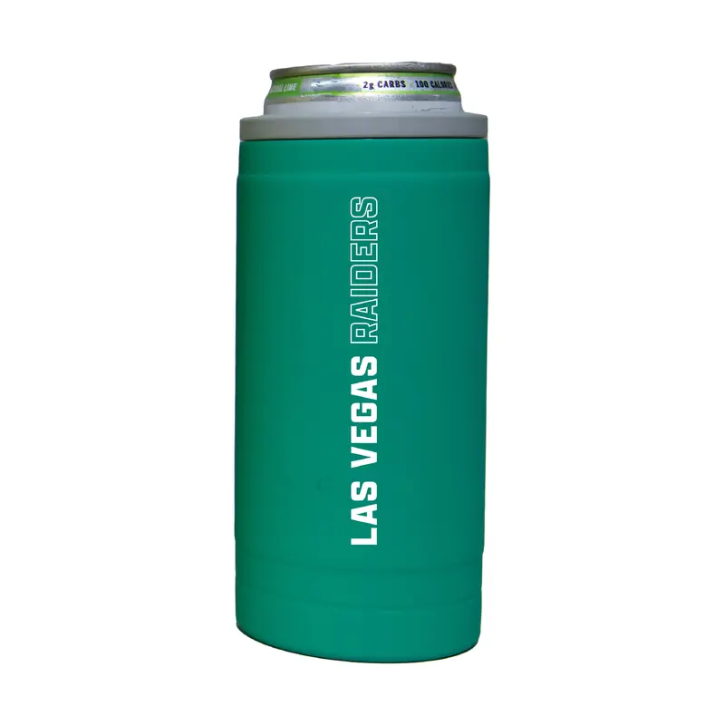 Las Vegas Raiders 12oz Optic Stacked Soft Touch Slim Coolie