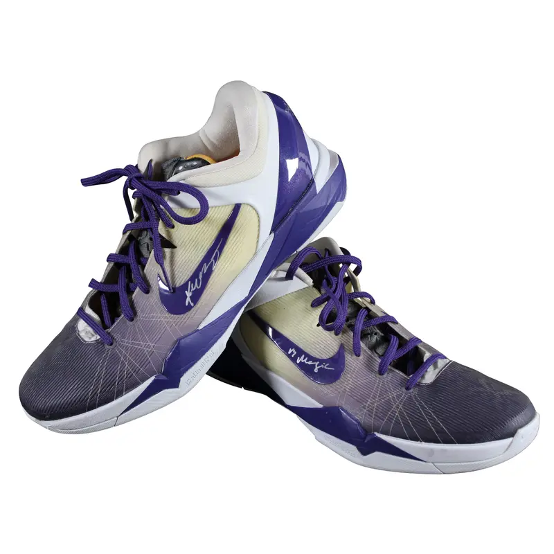 Lakers Kobe Bryant Signed 12/2/2012 Game Worn Nike Zoom Kobe VII Shoes BAS & SIA