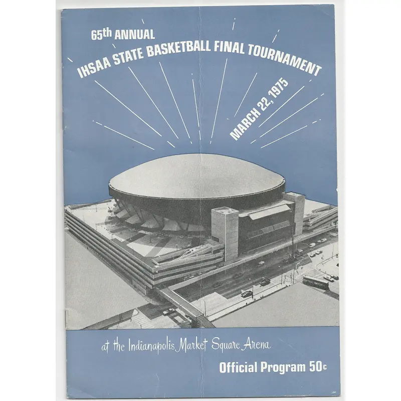 1975 Indiana High School Basketball Finals Program