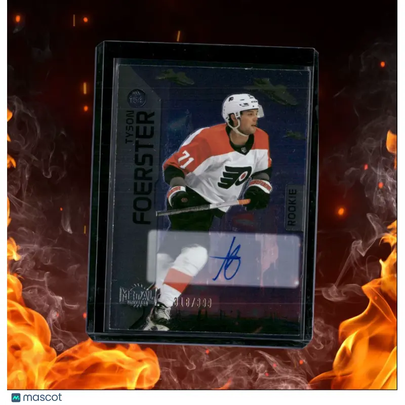 2023-24 Skybox Metal Universe Tyson Foerster Silver Rookie Auto 318/399 #154