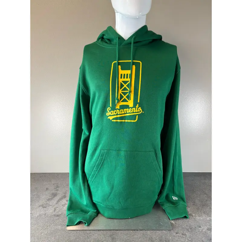 A'S SACRAMENTO PATCH HOODIE KELLY GREEN