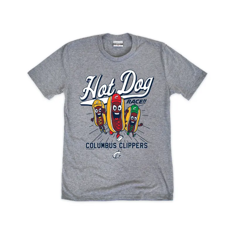 Columbus Clippers Where I'm From Hot Dog Race Tee