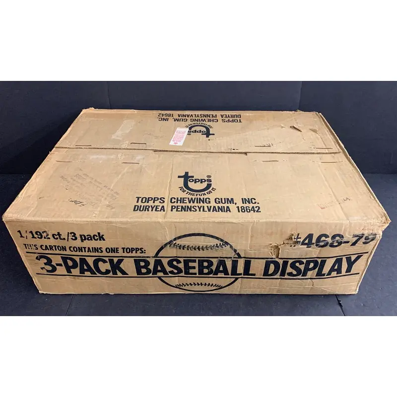 1979 Topps Baseball Unopened Wax Tray Case (192 Count) (Sealed)