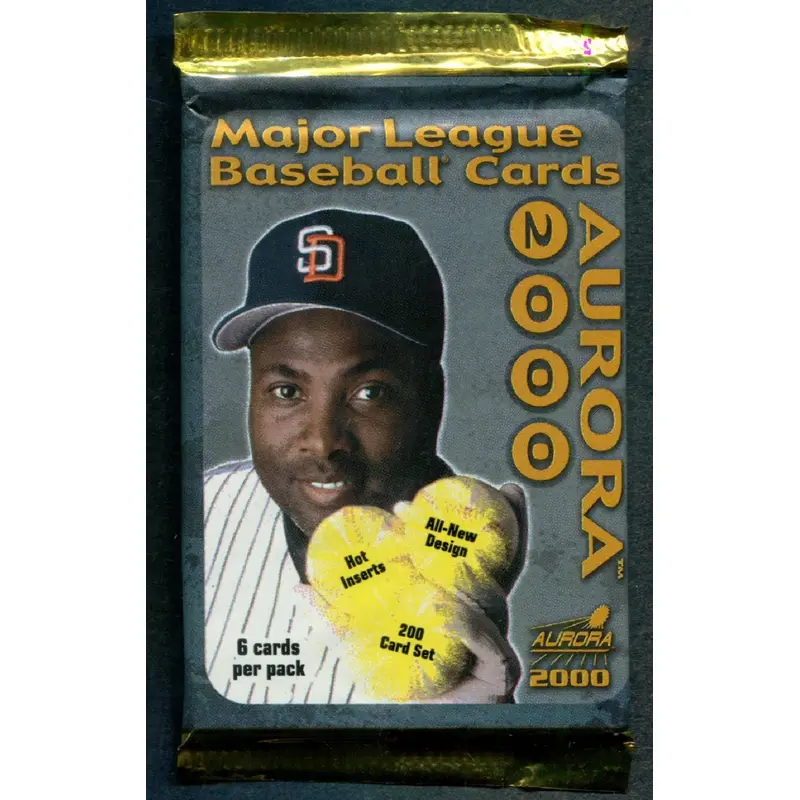 2000 Pacific Aurora Baseball Unopened Pack (6)