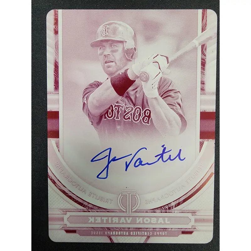 Jason Varitek 2023 Topps Tribute Magenta Pritning Plate 1/1