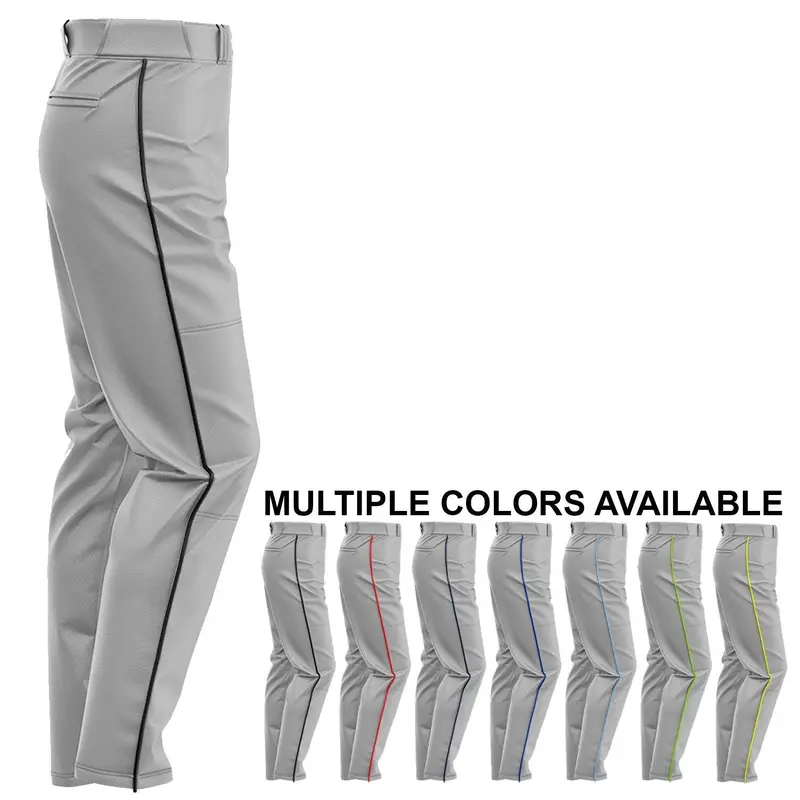 SIS Pro-Line Softball/Baseball Game Pants (Grey w/Colored Piping)