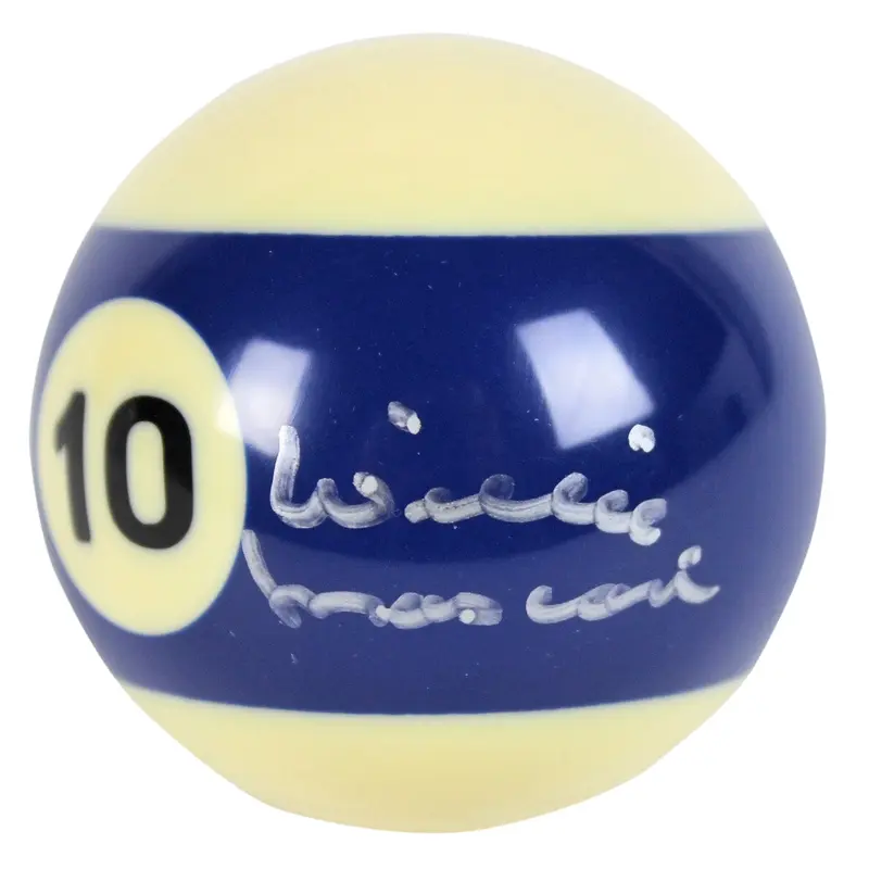 Willie Mosconi Authentic Signed #10 Billiards Pool Ball PSA/DNA #Y43993