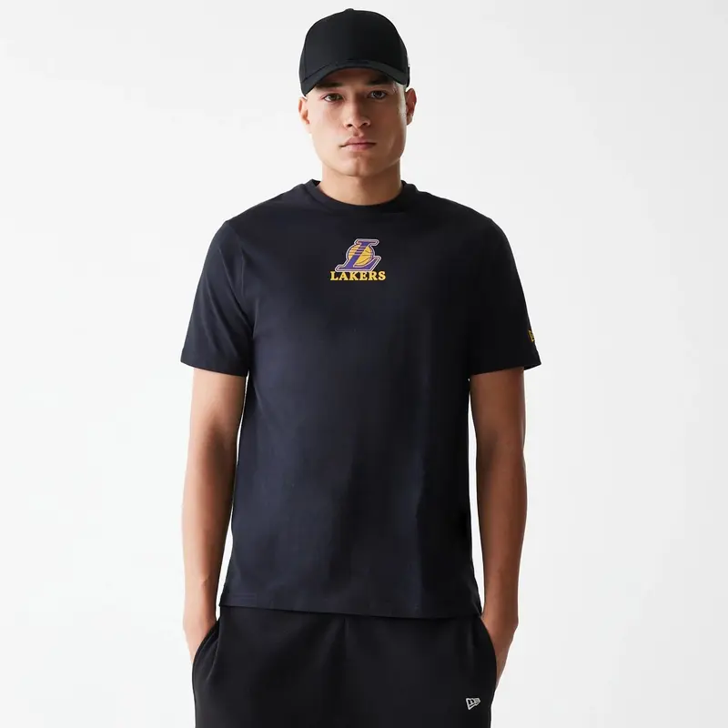 LA Lakers NBA Logo Black T-Shirt